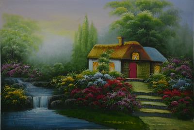 国勇油画 厂家直销 托马斯油画 手绘油画 风景油画